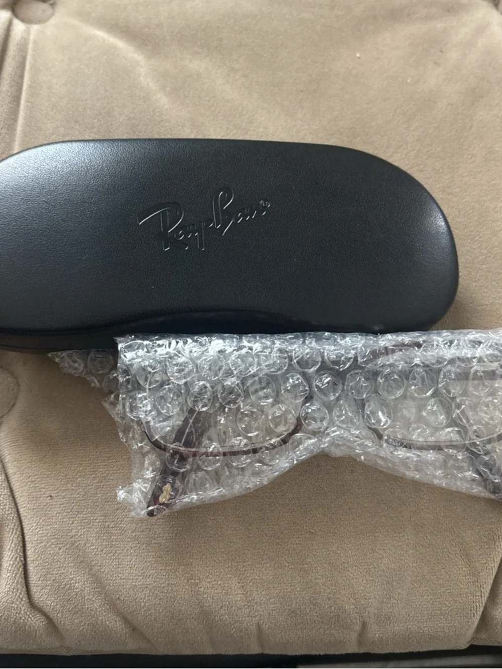Ray-Ban Rectangular Glasses in Dark Tortoiseshell Brown